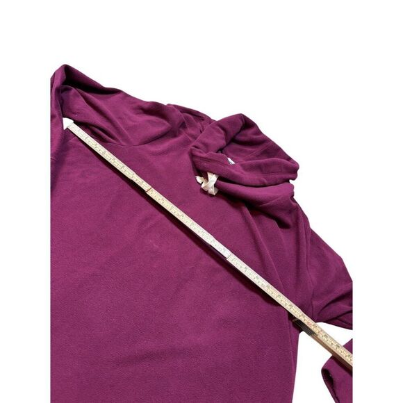 Old Navy Womens Mock Neck Fleece Tunic Sweatshirt XXL Burgundy - Picture 4 of 6